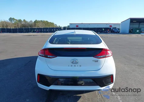 2019 Hyundai Ioniq Hybrid Blue из США, поврежденный, VIN KMHC65LC5KU156704